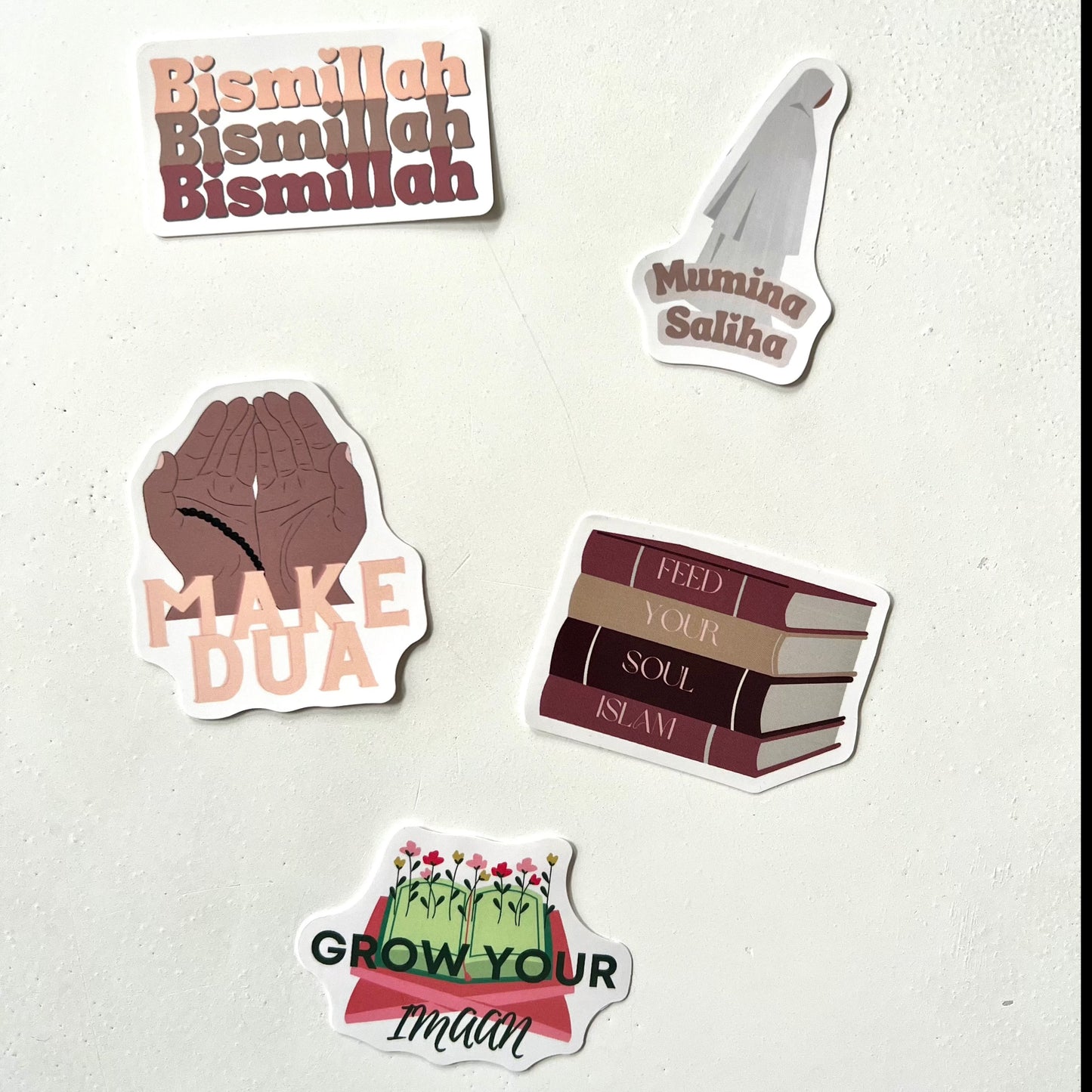 Islamic Vinyl Sticker Bundles | Durable Waterproof Stickers for Bottles, Laptops & Journals