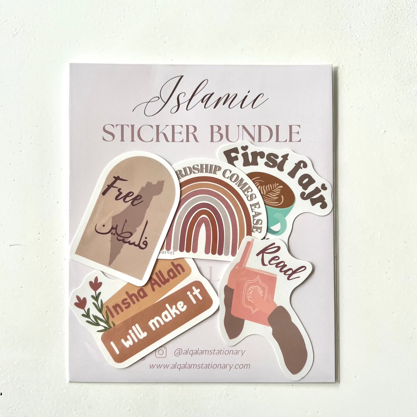 Islamic Vinyl Sticker Bundle – Waterproof Muslim Stickers for Bottles & Laptops
