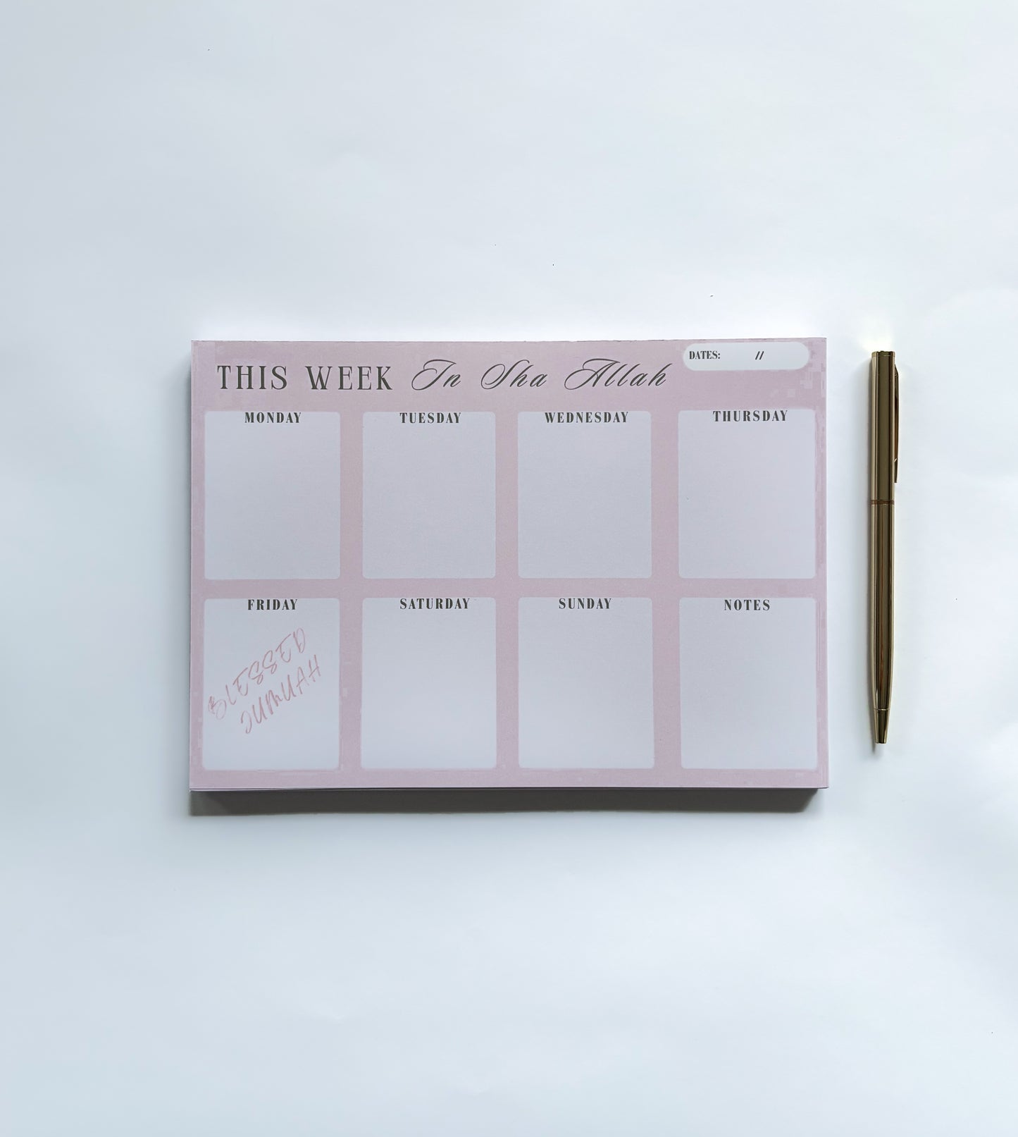 A5 Weekly Planner – High-Quality 120 GSM Paper Notebook