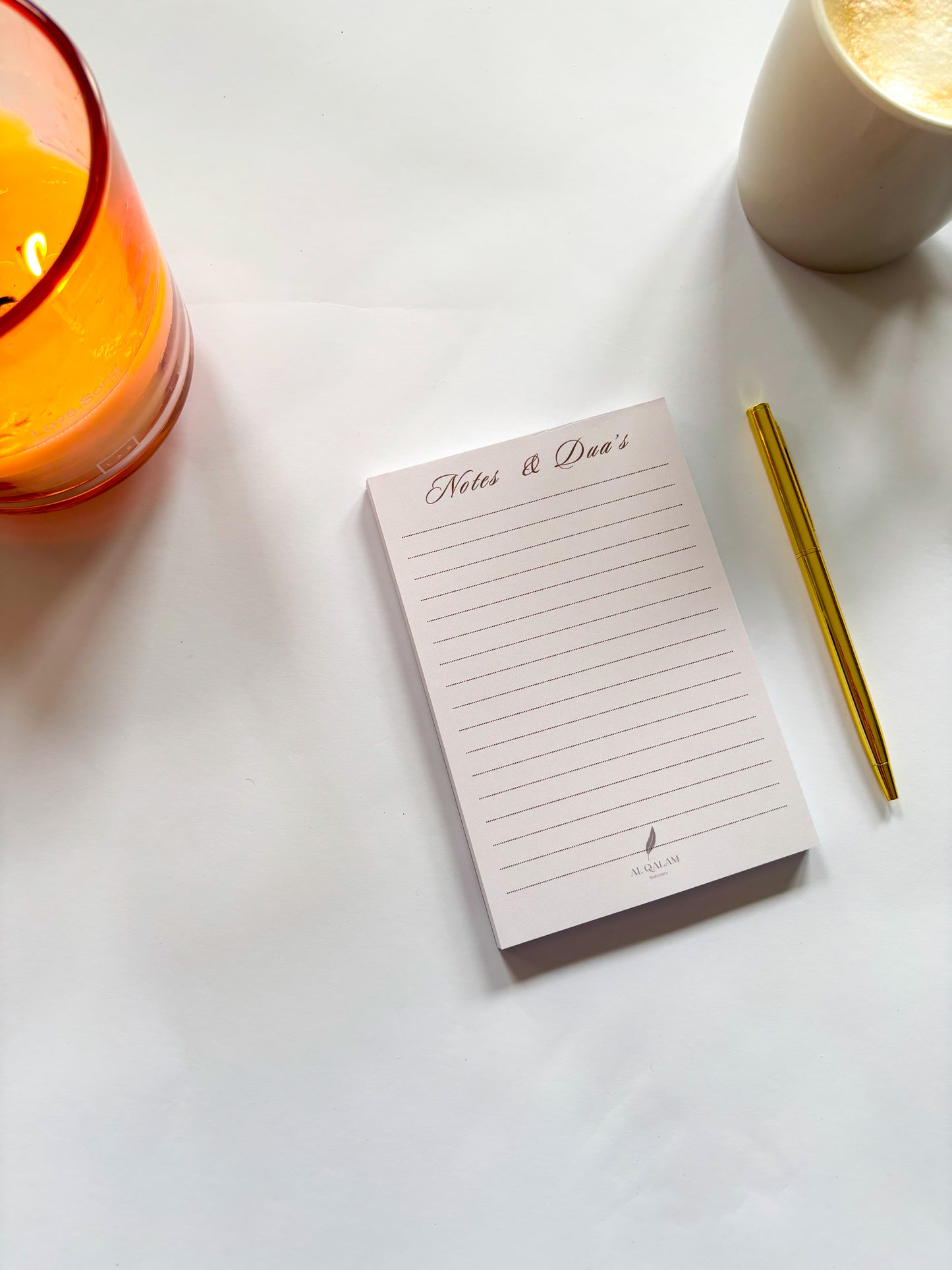 Barakah Bundle Beige Line – Islamic Stationery Set with Weekly Planner, Halal Meal Planner, Salah Notepad, and Notes & Dua’s Notepad