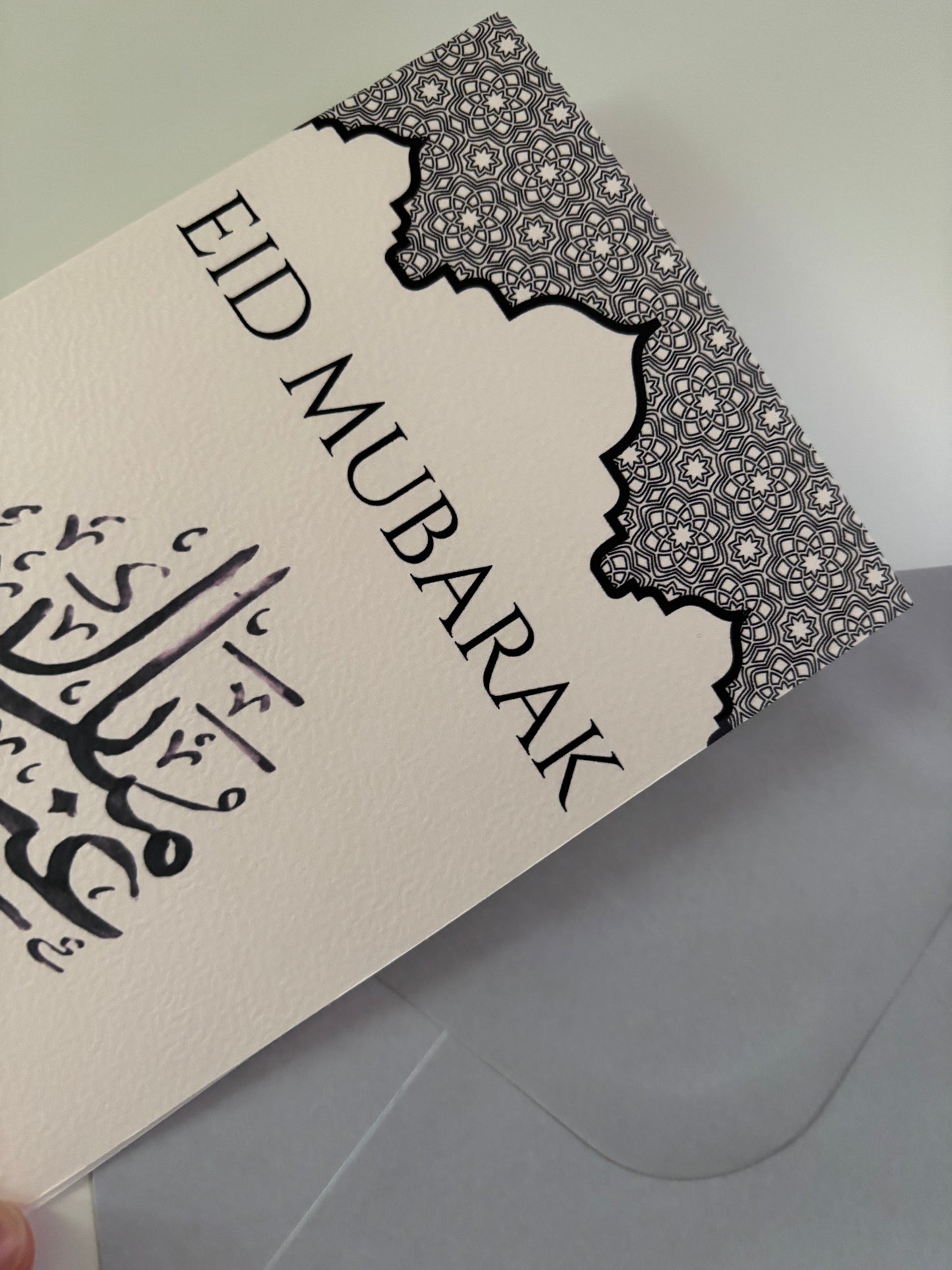 Eid Mubarak Greeting Card with Envelope