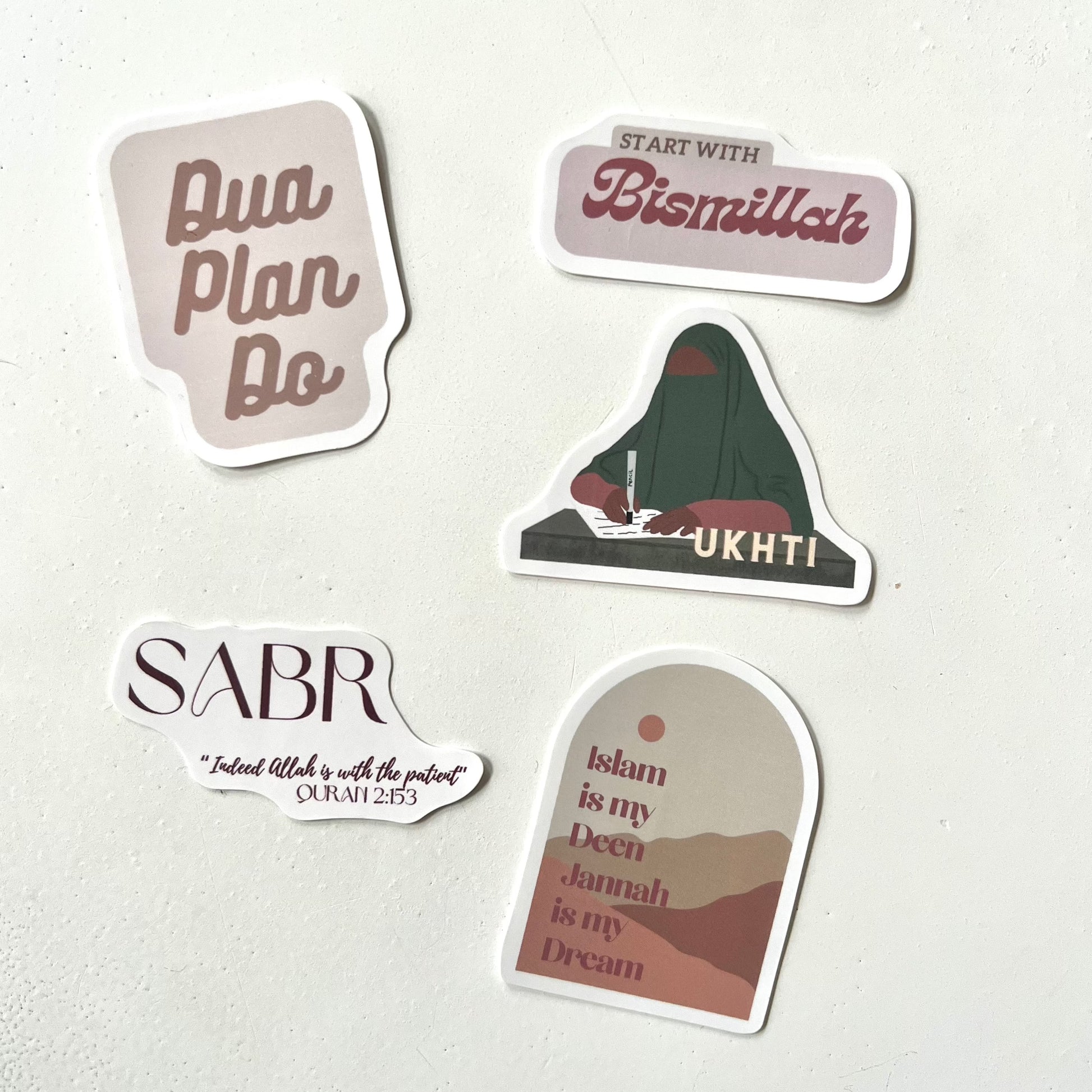 Islamic Vinyl Sticker Bundles | Durable Waterproof Stickers for Bottles, Laptops & Journals