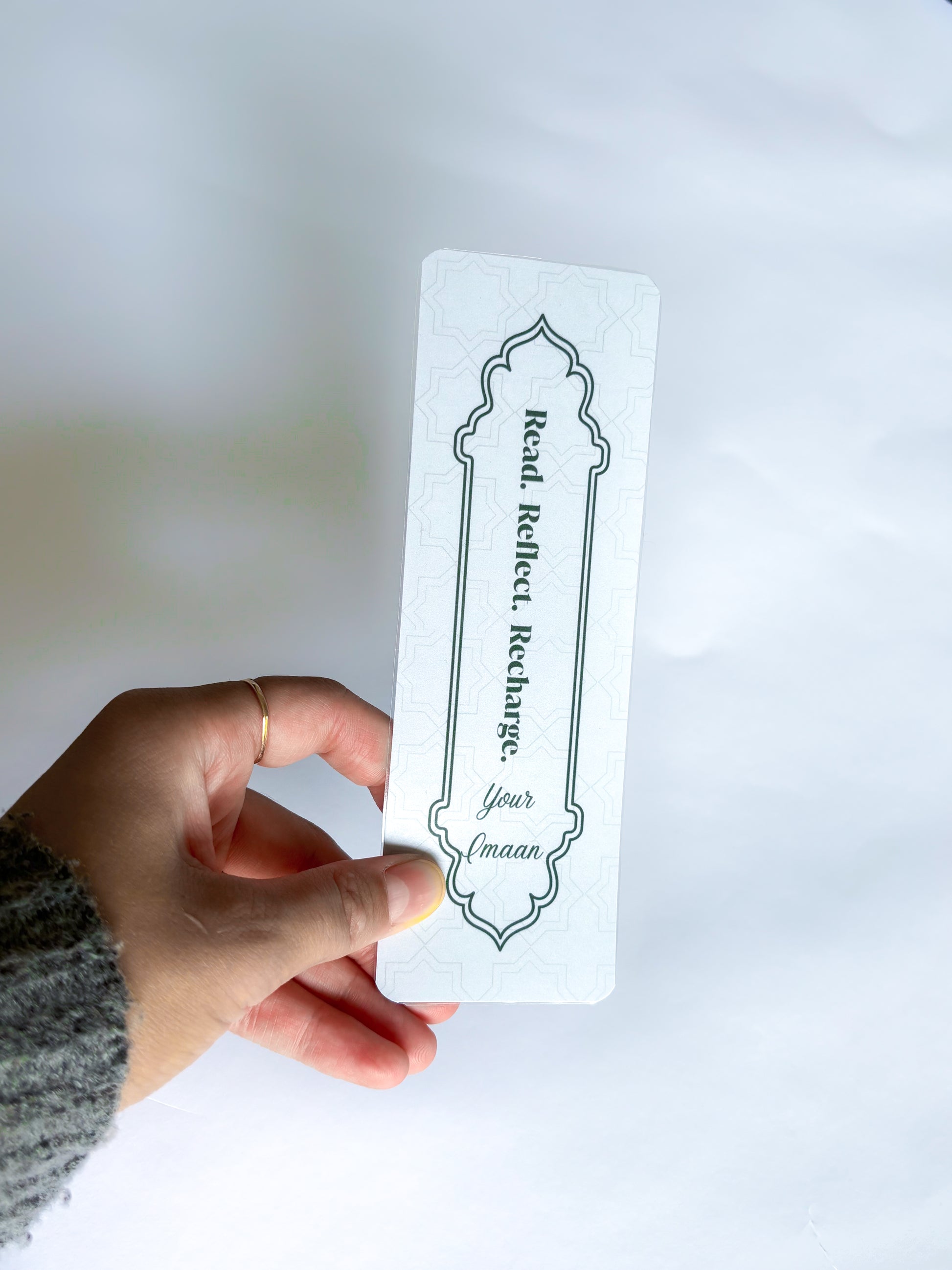 Laminated Islamic Bookmark – Sturdy Quran Reading Accessory