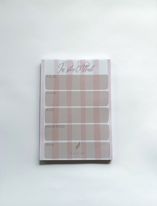 Salah Notepad – A5 To-Do Planner Around 5 Daily Prayers