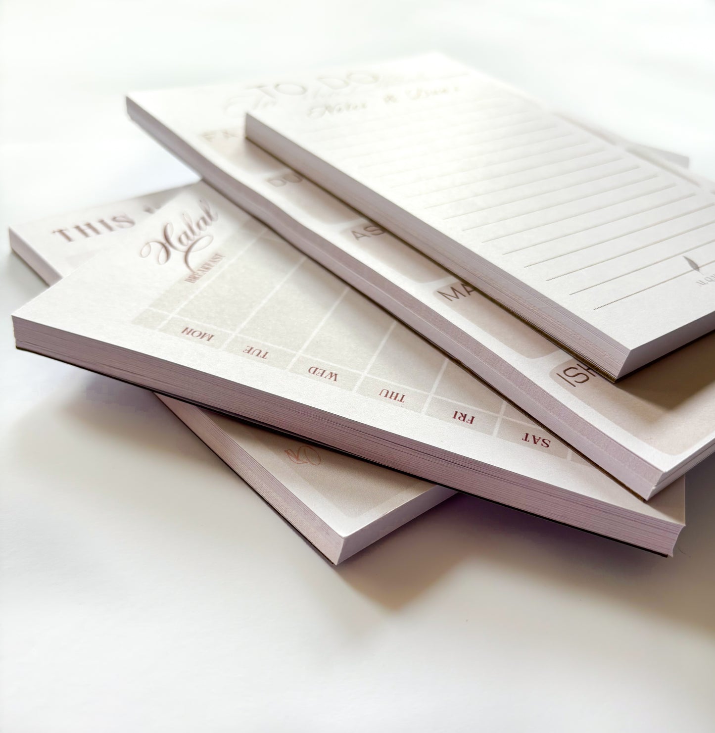 Beige Line Barakah Bundle – Faith-Inspired Muslim Journaling Essentials