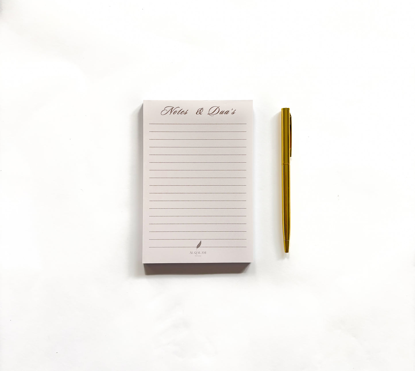 A6 Notes & Dua’s Notepad Beige Edition – Minimal Islamic Pocket Notebook