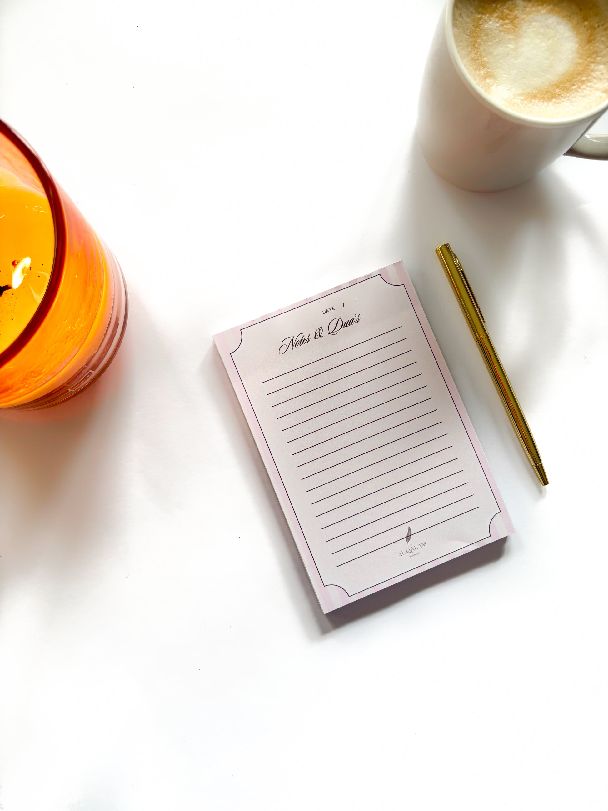 Pink Islamic Notepad – Faith-Inspired Notes & Dua’s Journal
