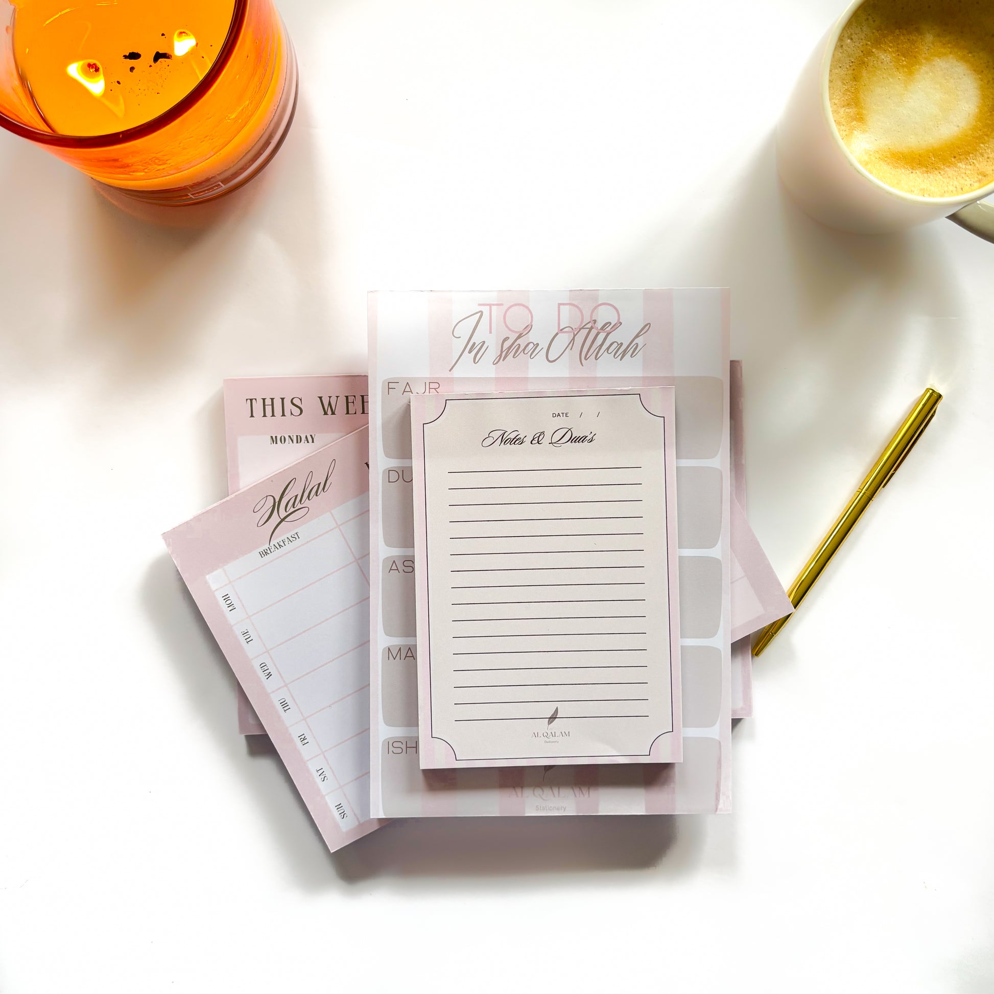 Pink Line Barakah Bundle – Muslim Productivity and Journaling Essentials
