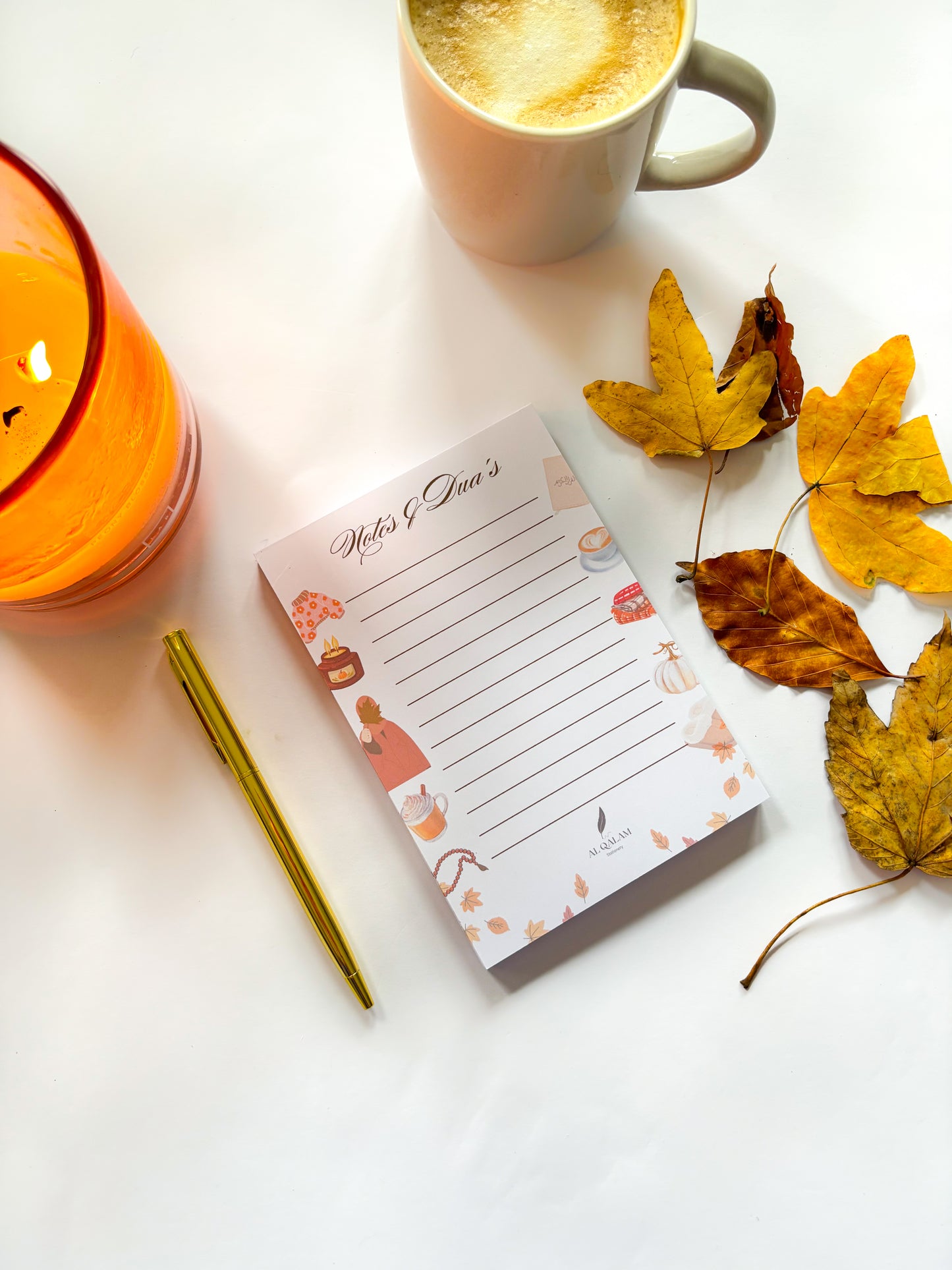 Autumn-Themed A6 Islamic Notepad – Notes & Dua’s Writing Pad