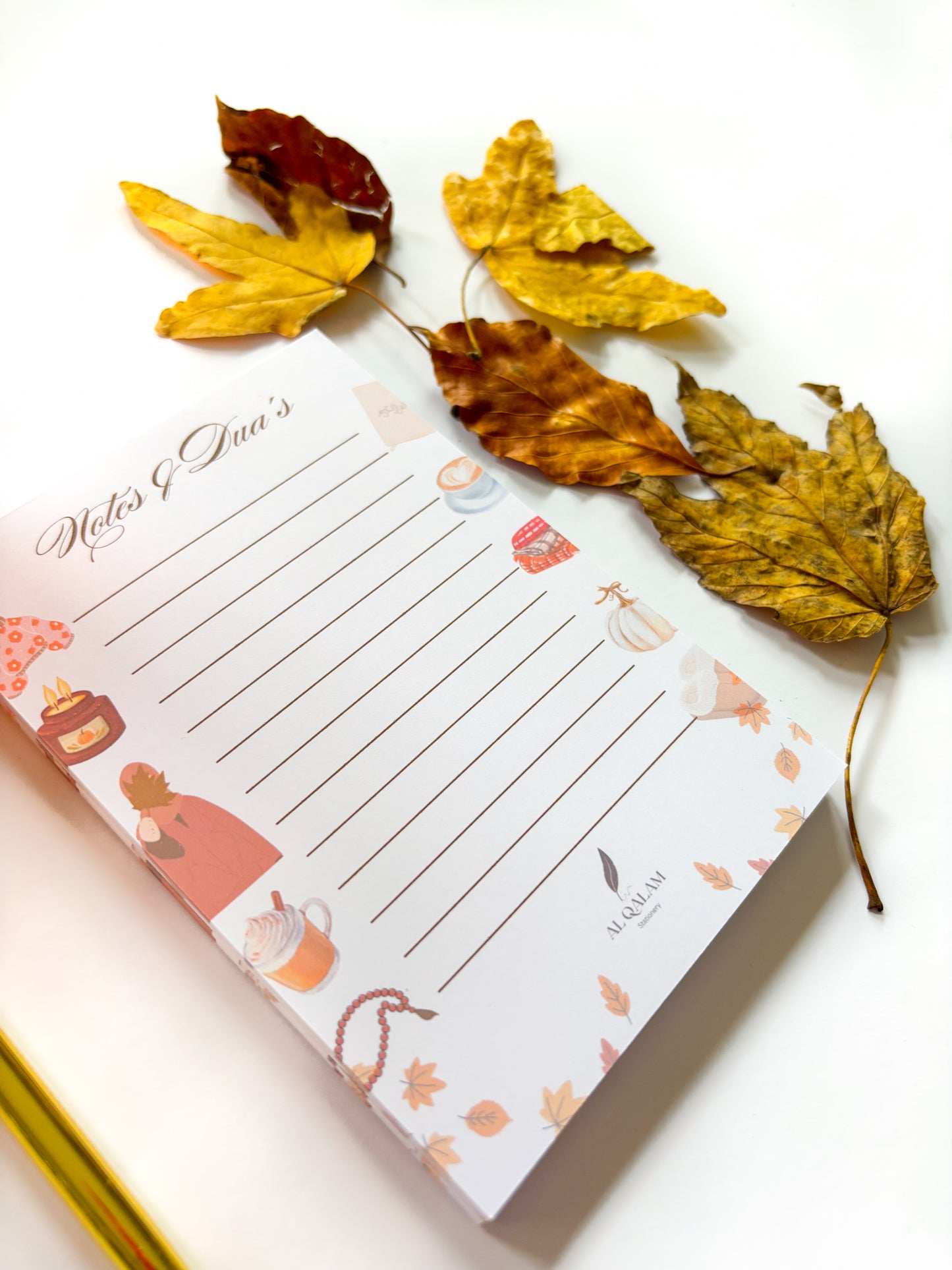 Fall Design Notes & Dua’s Notepad – Faith-Inspired Mini Journal