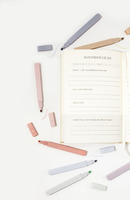 Pastel Highlighters – Soft Markers for Qur’an Journaling